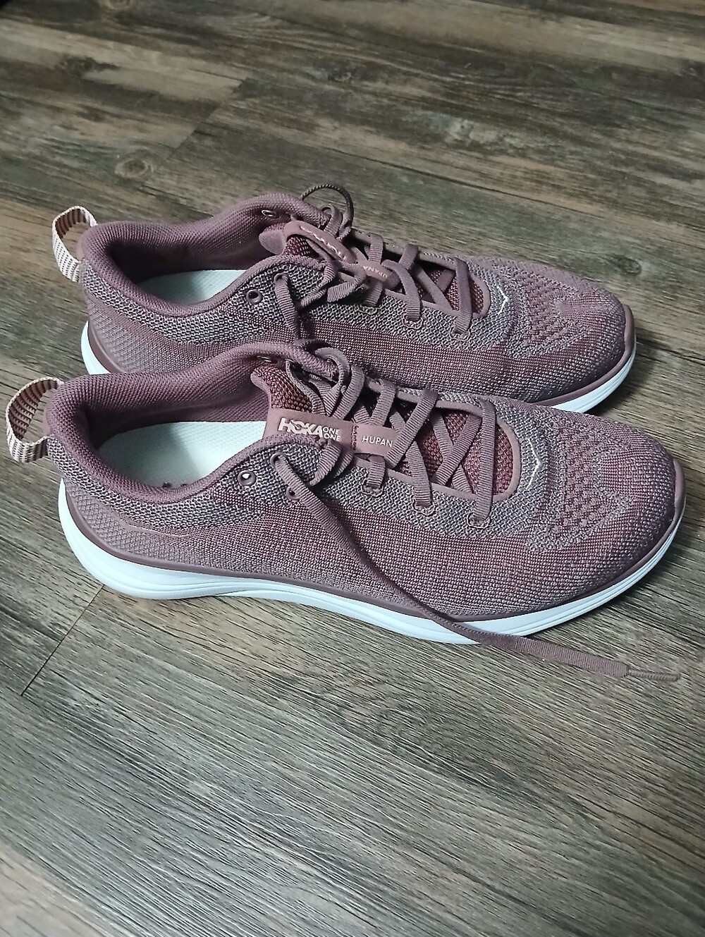 Hoka One One Hupana Women's Dusty Brown Knit Sneakers